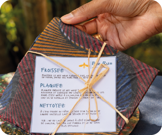 Transformation de la cire : bougie et beewrap