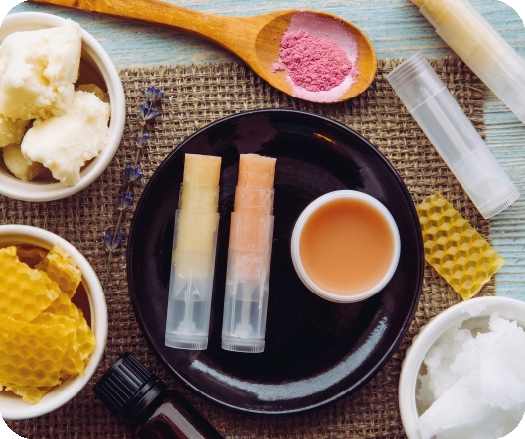 Transformation de la cire : cosmétiques